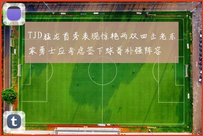 TJD猛龙首秀表现惊艳两双回击老东家勇士应考虑签下球哥补强阵容